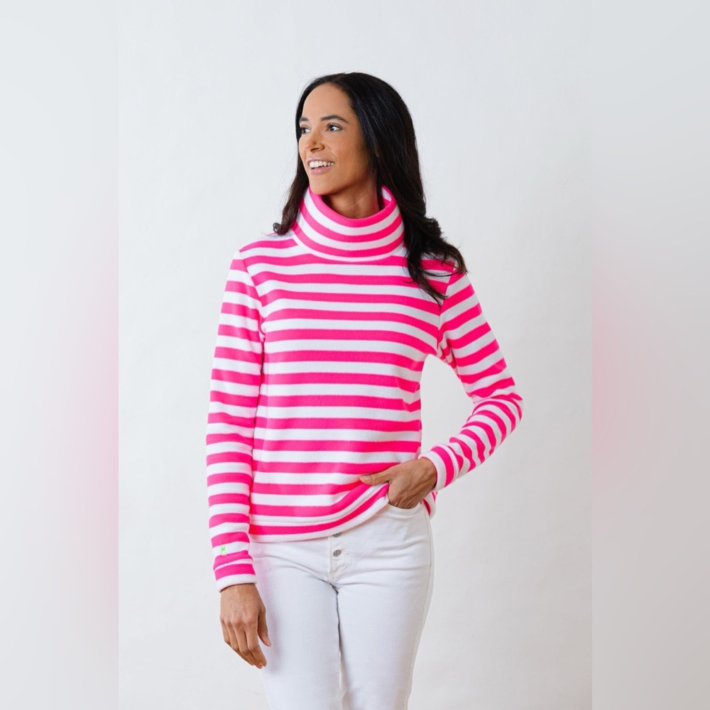 Telluride Women’s Pink White Stripped Long Sleeve Shirt 
Size: Small
NWOT
